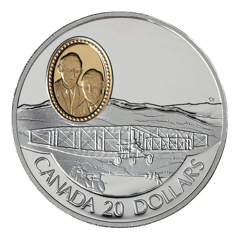 K*∞様 イーグル1991オールドメタル 1991 Canadian $20 Aviation Series I: AEA Silver Dart Sterling